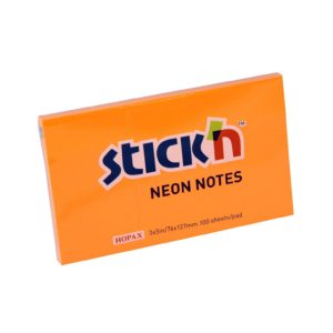 กระดาษโน้ตกาวในตัว ชนิดกาวหัว STICK’N #21168 ขนาด 3×5 นิ้ว สีส้มนีออน