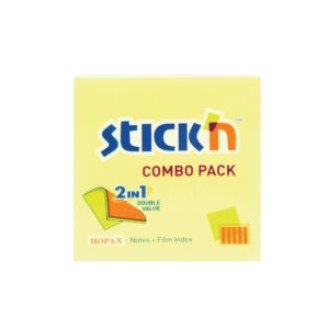 กระดาษโน๊ต+ฟิล์มอินเด็กซ์ STICKN 21526 เหลือง