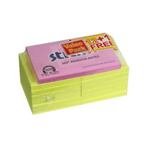 กระดาษโน้ต STICKN 21133-P12 value pack A